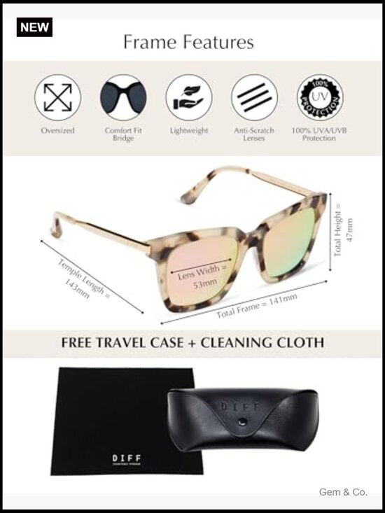 Oversized Square Sunglasses UV400 Polarized Scratch Resistant main image 6